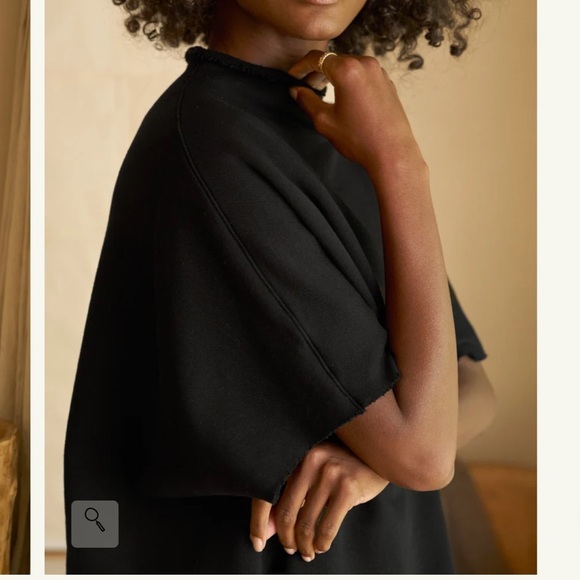 Frank & Eileen AUDREY Funnel Neck Capelet in Black one size pullover sweater - Picture 2 of 8